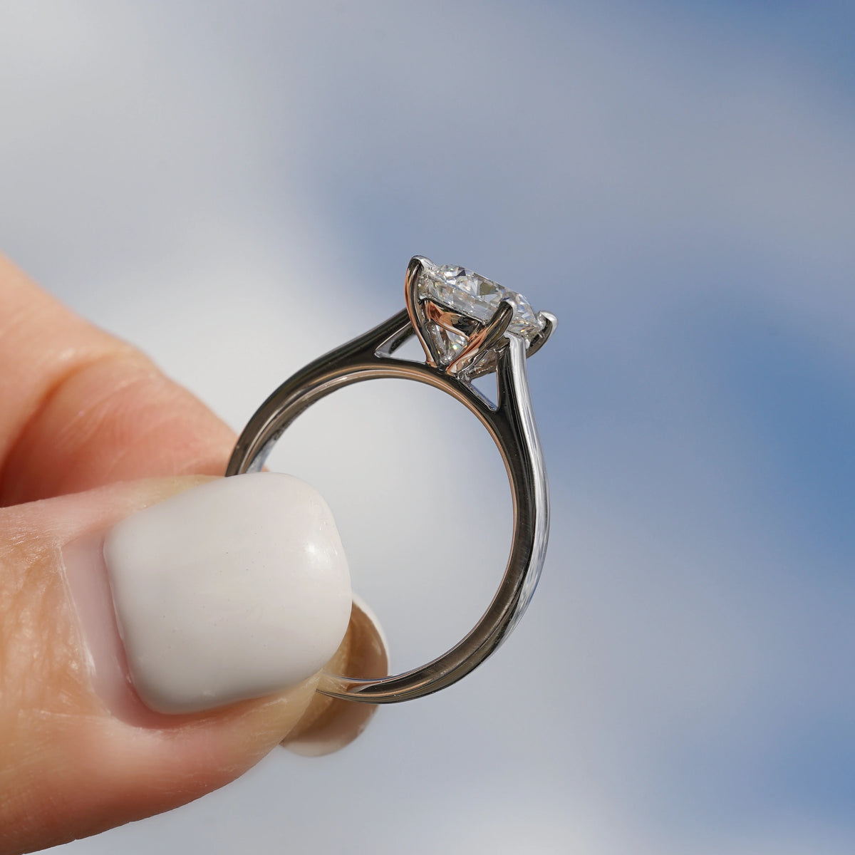 Ava, Round Brilliant Diamond Solitaire Ring