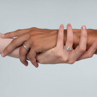 Heritage, Art Deco Milgrain Diamond Wedding Ring