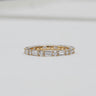 Evelisse, 1.42ct Baguette & Round Lab Diamond, 18K Yellow Gold Eternity Wedding Ring