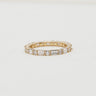 Evelisse, 1.42ct Baguette & Round Lab Diamond, 18K Yellow Gold Eternity Wedding Ring