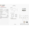 The Promise, IGI 3.09ct D VVS2 Emerald Cut Lab Diamond, PT950 Trilogy Ring with lab Sapphire Accents