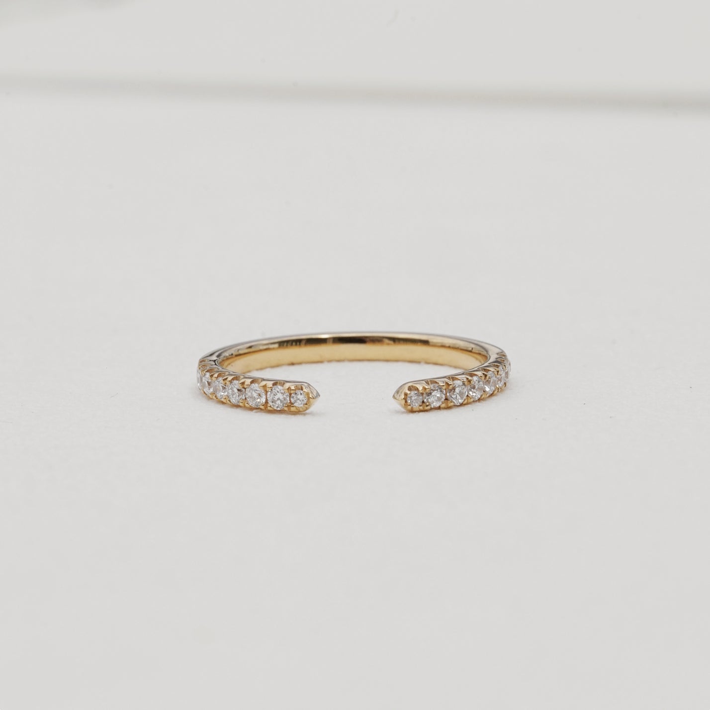 Aura, 0.23ct Lab Diamond, 18K Yellow Gold Open Diamond Wedding Ring