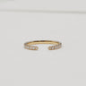 Aura, 0.23ct Lab Diamond, 18K Yellow Gold Open Diamond Wedding Ring