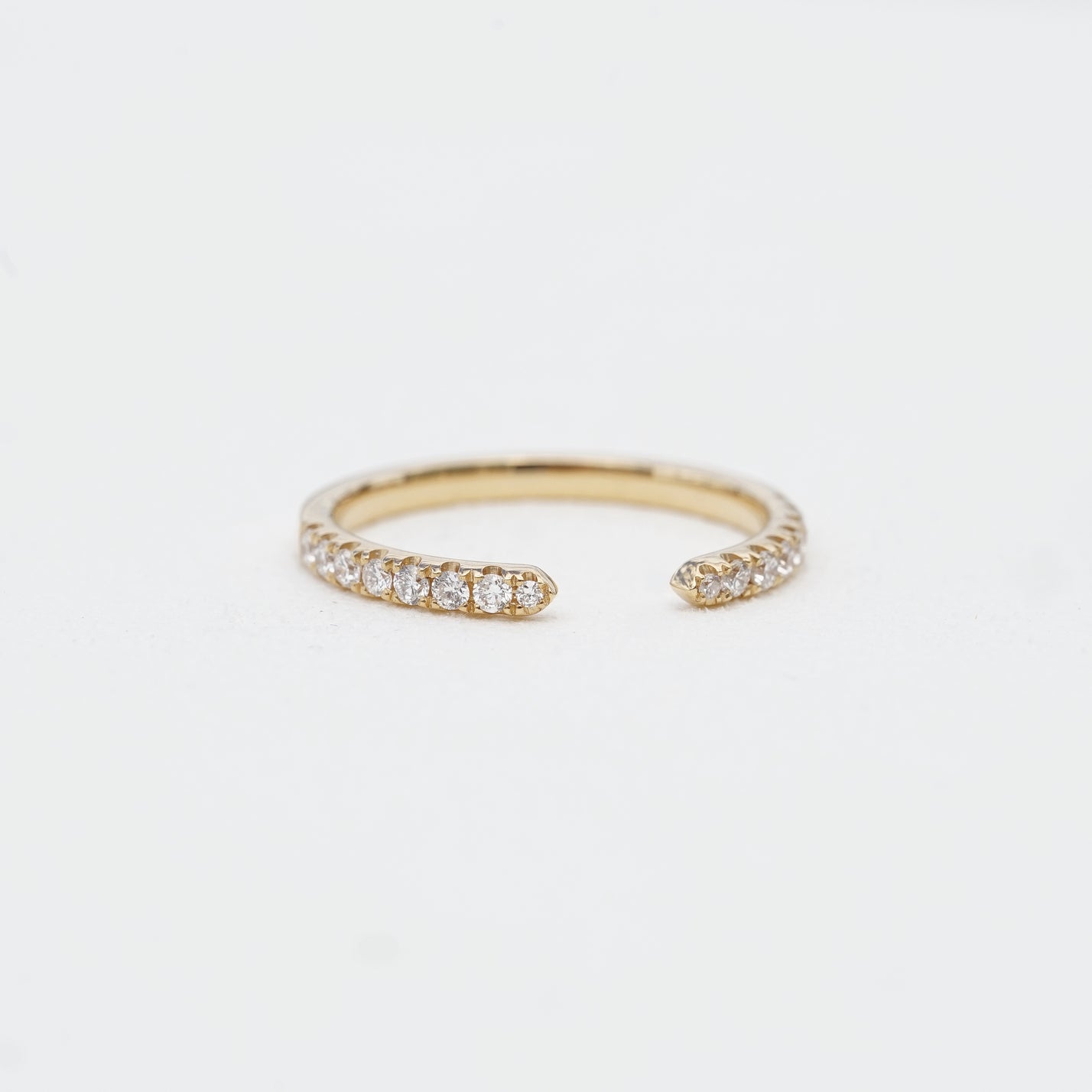 Aura, 0.23ct Lab Diamond, 18K Yellow Gold Open Diamond Wedding Ring