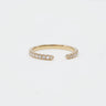 Aura, 0.23ct Lab Diamond, 18K Yellow Gold Open Diamond Wedding Ring
