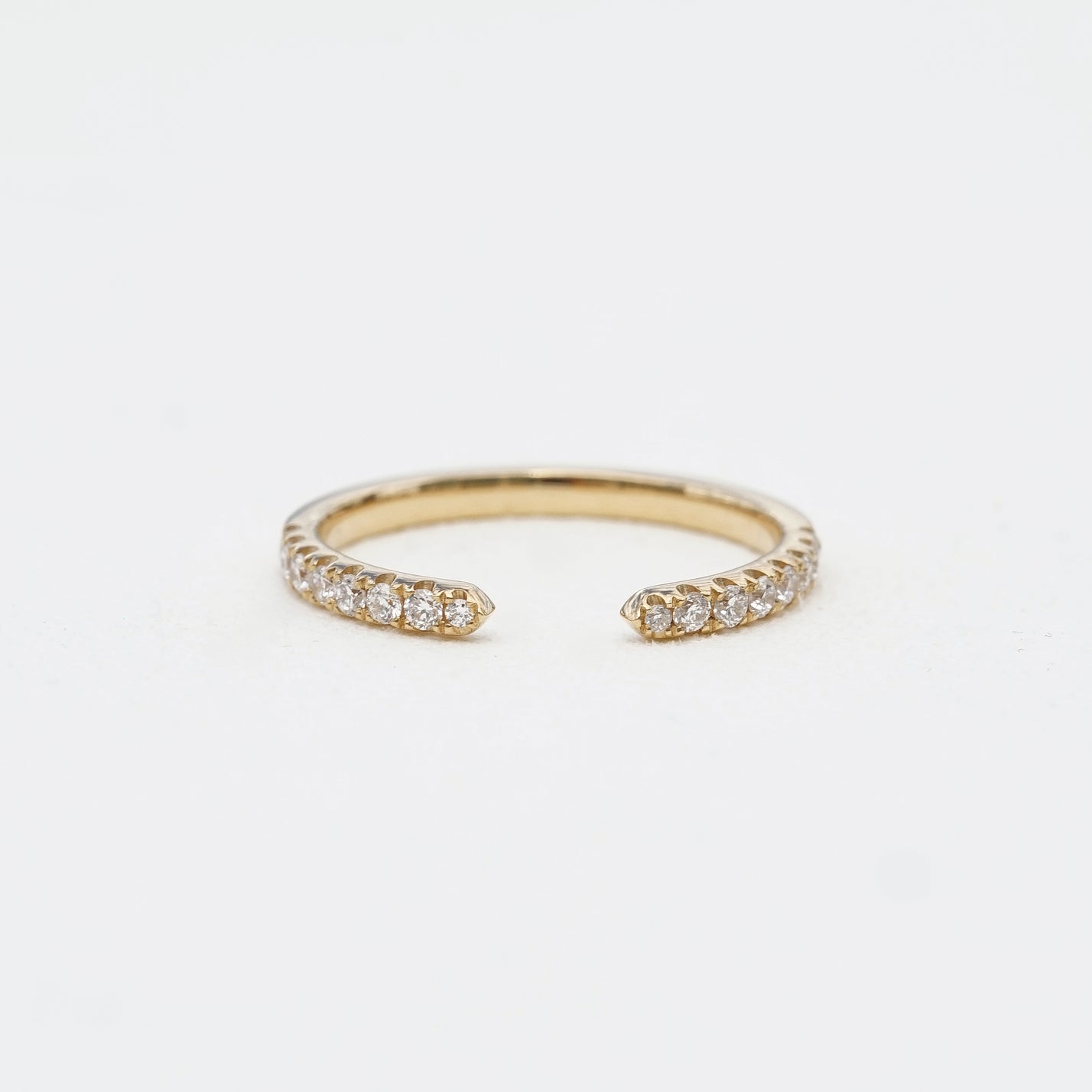 Aura, 0.23ct Lab Diamond, 18K Yellow Gold Open Diamond Wedding Ring