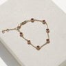1.44ct Round Lab Ruby, 18K Yellow Gold Bubble Bracelet