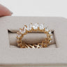 3.8ct Pear-Cut Lab Diamond, 18K Yellow Gold Eternity Ring
