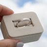 Heritage, PT950 Art Deco Milgrain Solid Wedding Ring