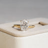 Lena, IGI 2.08ct D VVS2 Oval Cut Lab Diamond, 18K Yellow Gold Engagement Ring