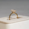 Lena, IGI 2.08ct D VVS2 Oval Cut Lab Diamond, 18K Yellow Gold Engagement Ring