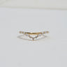 Lyra, 0.34ct Marquise & Round Nesting Lab Diamond, 18K Yellow Gold Wedding Ring