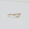 Lyra, 0.34ct Marquise & Round Nesting Lab Diamond, 18K Yellow Gold Wedding Ring