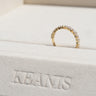 Rowena, 0.46ct Marquise Lab Diamond, 18K Yellow Gold Wedding Ring
