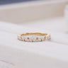 Rowena, 0.46ct Marquise Lab Diamond, 18K Yellow Gold Wedding Ring