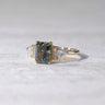 The Chapters Heirloom, IGI 1.56ct Fancy Vivid Green Radiant Lab Diamond, 18K Yellow Gold Vintage Engagement Ring