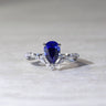 The One, IGI 1.97ct Pear Cut Lab Sapphire, PT950 V-shaped Twist Engagement Ring