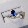 The One, IGI 1.97ct Pear Cut Lab Sapphire, PT950 V-shaped Twist Engagement Ring