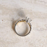 The One, IGI 1.01ct D VVS2 Round Lab Diamond, 18K Gold Two Tone Ring with V-shaped Twist Band
