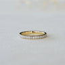 Unity, 0.546ct Lab Diamond, 18K Yellow Gold Milgrain Wedding Ring with Diamonds
