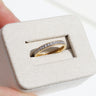 Unity, 0.546ct Lab Diamond, 18K Yellow Gold Milgrain Wedding Ring with Diamonds