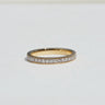 Unity, 0.546ct Lab Diamond, 18K Yellow Gold Milgrain Wedding Ring with Diamonds