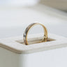 Unity, 18K Gold Two-Tone Milgrain Solid Wedding Ring
