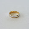 Unity, 18K Gold Two-Tone Milgrain Solid Wedding Ring