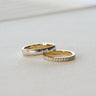 Unity, 18K Gold Two-Tone Milgrain Solid Wedding Ring