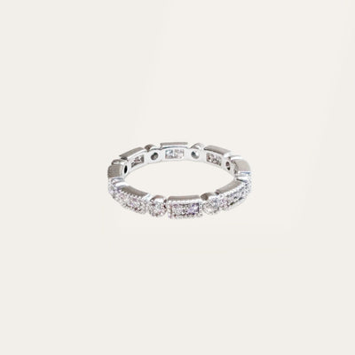 Heritage, Art Deco Milgrain Diamond Wedding Ring