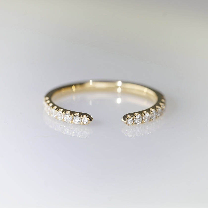 Aura, Open Diamond Wedding Ring
