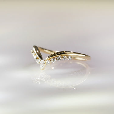 Seraphine, Pear & Round Nesting Diamond Wedding Ring