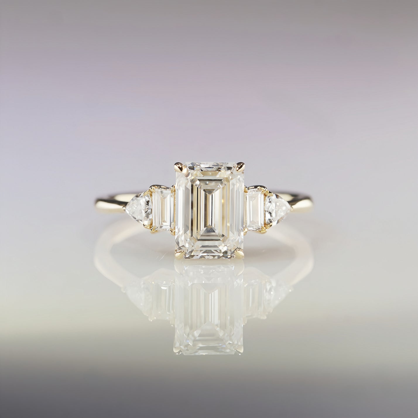 The Chapters, Emerald Cut Diamond Ring (Yan)