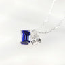 Toi-Et-Moi Sapphire & Diamond Necklace