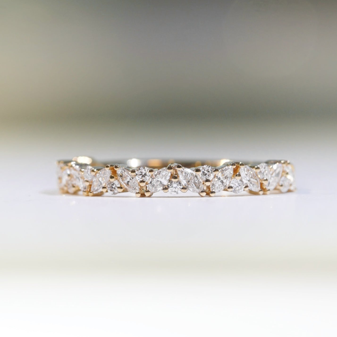 Rowena, Marquise Diamond Wedding Ring