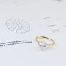 Lena, Oval Cut Diamond Solitaire Ring