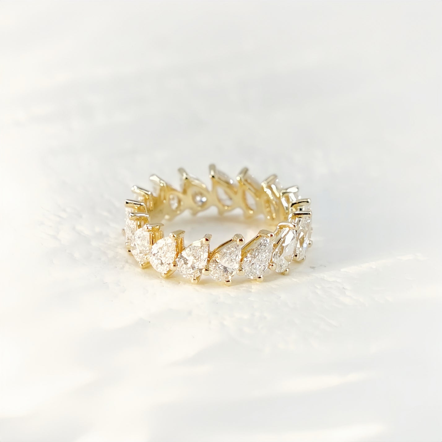 Pear-Cut Diamond Eternity Ring