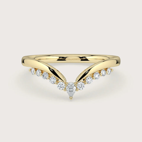 Seraphine, Pear & Round Nesting Diamond Wedding Ring