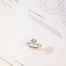The One, Round Brilliant Diamond Ring with V-shaped Twist Band