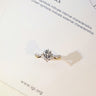 The One, Round Brilliant Diamond Ring with V-shaped Twist Band