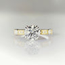 Aurelia, Vintage Milgrain Round Brilliant Diamond Ring