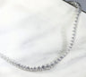 Round Brilliant Diamond Graduated Tennis Necklace