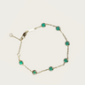 Round Brilliant Emerald Bubble Bracelet (test order)