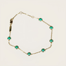 Round Brilliant Emerald Bubble Bracelet (test order)